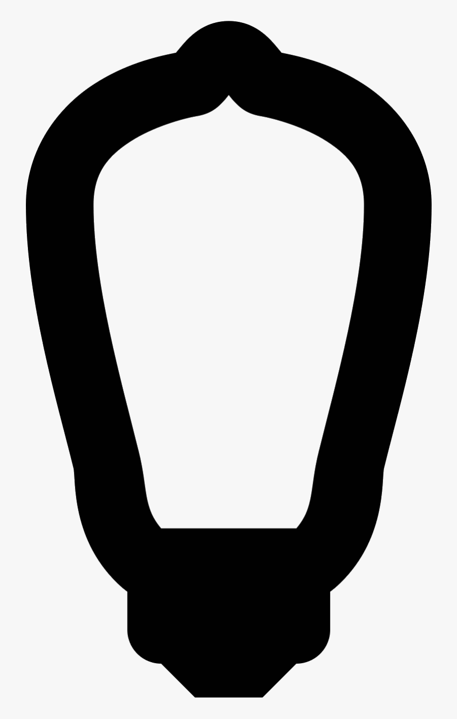 Ampoule Edison Icon, Transparent Clipart
