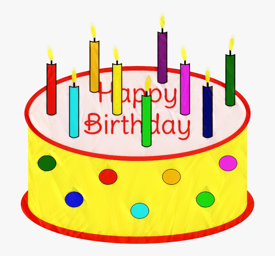 Birthday Cake Clip Art Candle Cupcake - Cake With One Candles Clip Art, Transparent Clipart