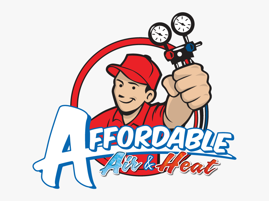 Affordable Air - Air Conditioner Repair Logo, Transparent Clipart