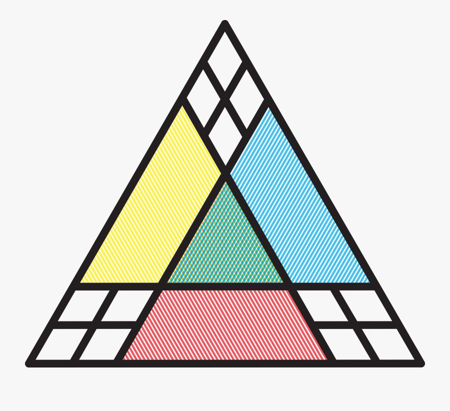 Alchemy Symbol Silver Triangle, Transparent Clipart
