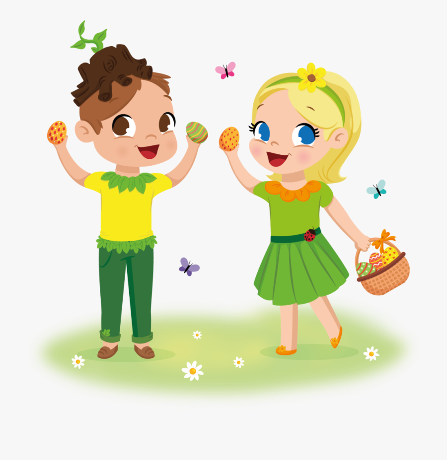 Beau And Bloem Easter - Cartoon, Transparent Clipart