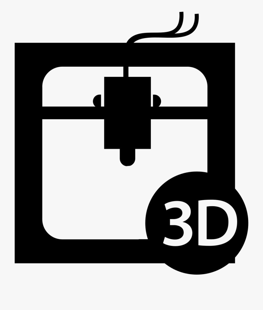 3d Printer Interface Symbol Of The Tool - 3d Printer Icon Png, Transparent Clipart