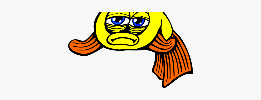 Fishing Net Clipart Sad - Sad Fish Clipart, Transparent Clipart