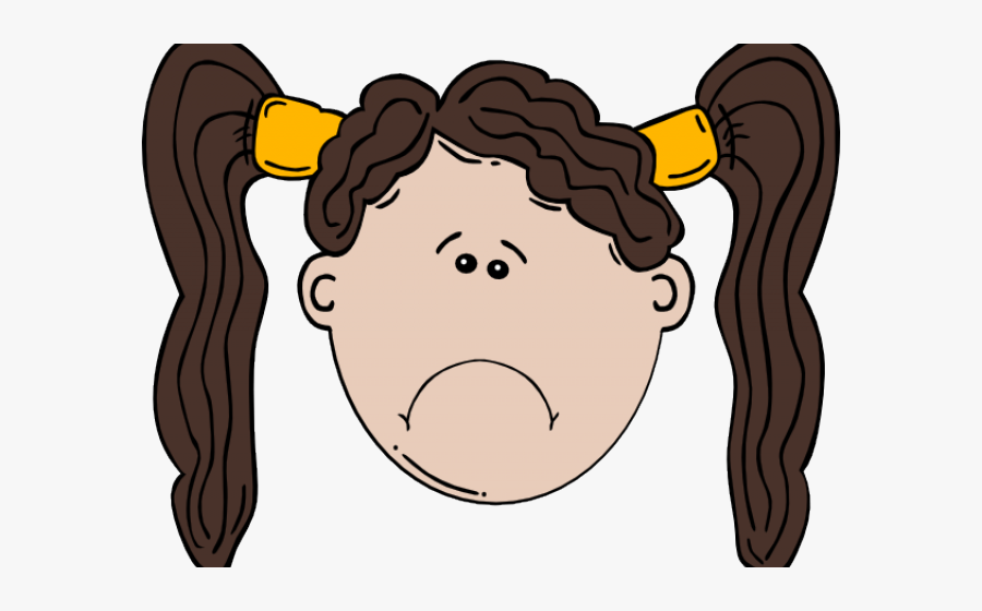 Sad Girl Clipart - Clip Art Silly Face, Transparent Clipart