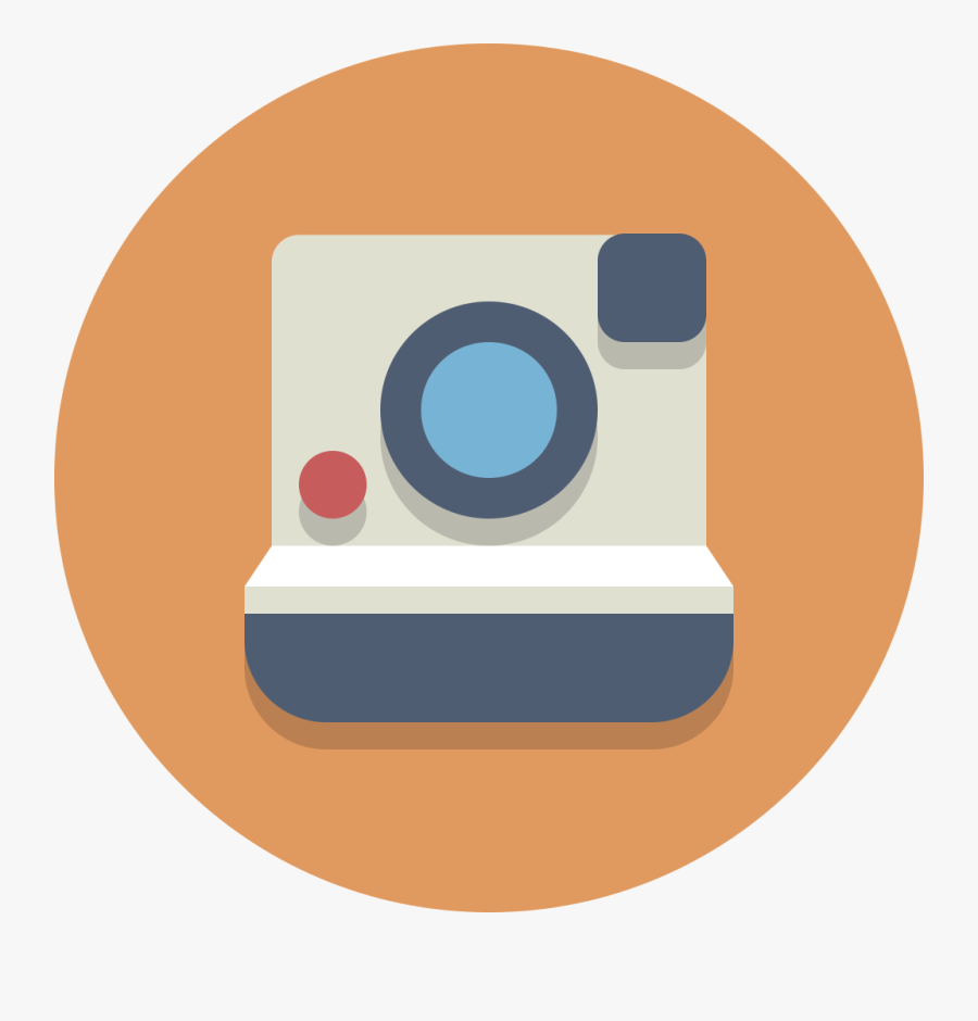 Circle Icons Polaroidcamera - Camera Icon Circle Png, Transparent Clipart