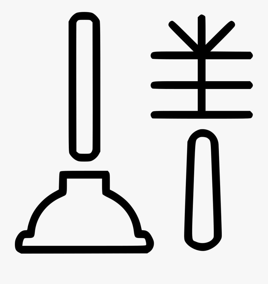 Toilet Plunger, Transparent Clipart
