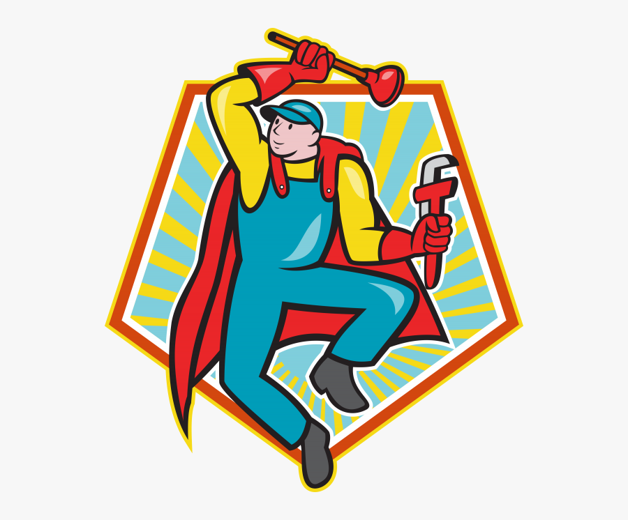 Plumber Cartoon, Transparent Clipart