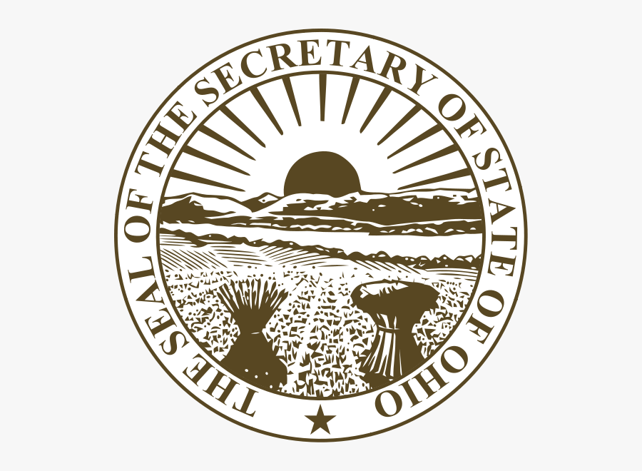 Seal Of Ohio Secretary Of State - Supreme Court Of Ohio, Transparent Clipart