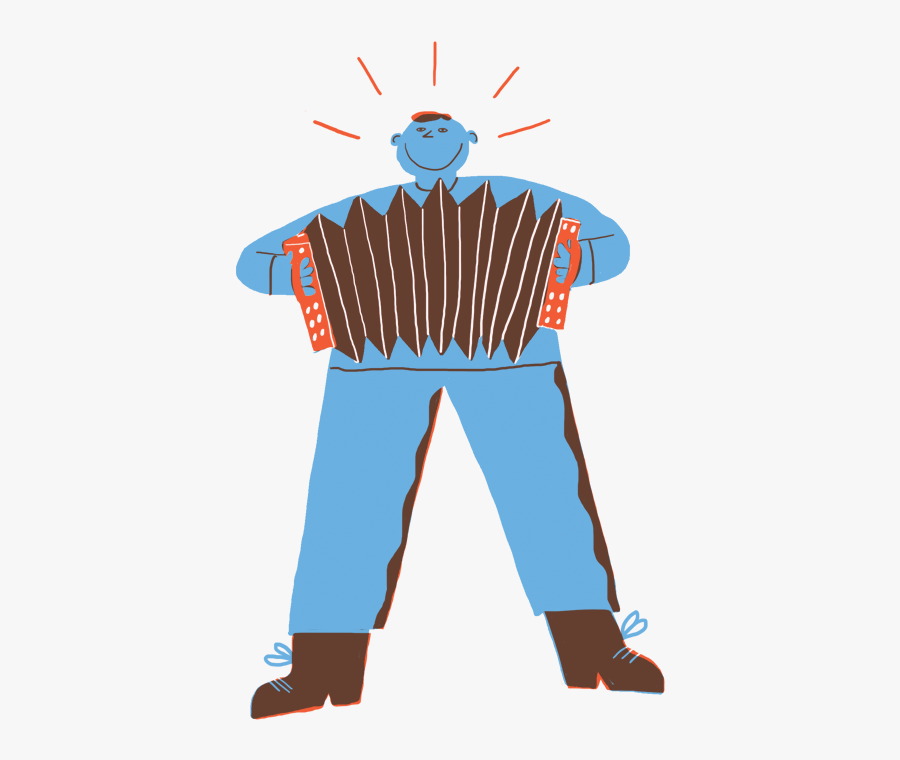 Accordian - Illustration, Transparent Clipart