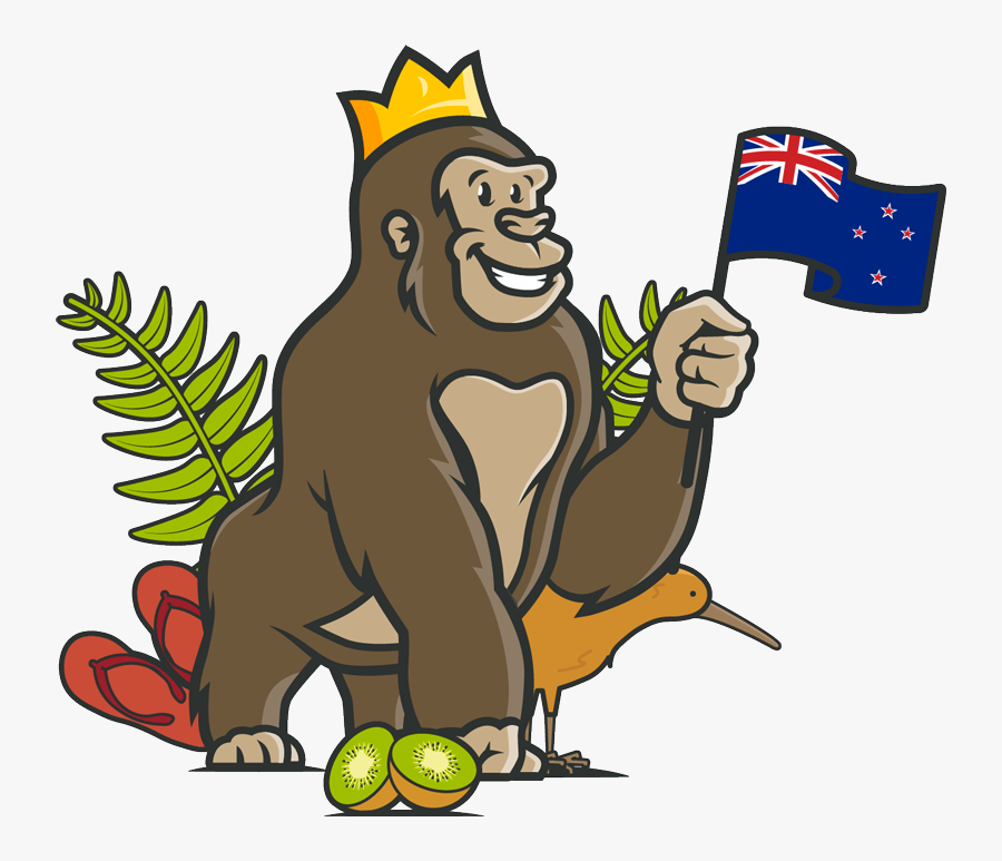 Transparent New Zealand Flag Cartoon Animals, Transparent Clipart