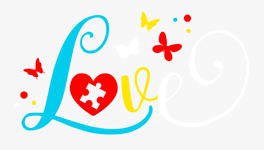 Love Autism, Transparent Clipart