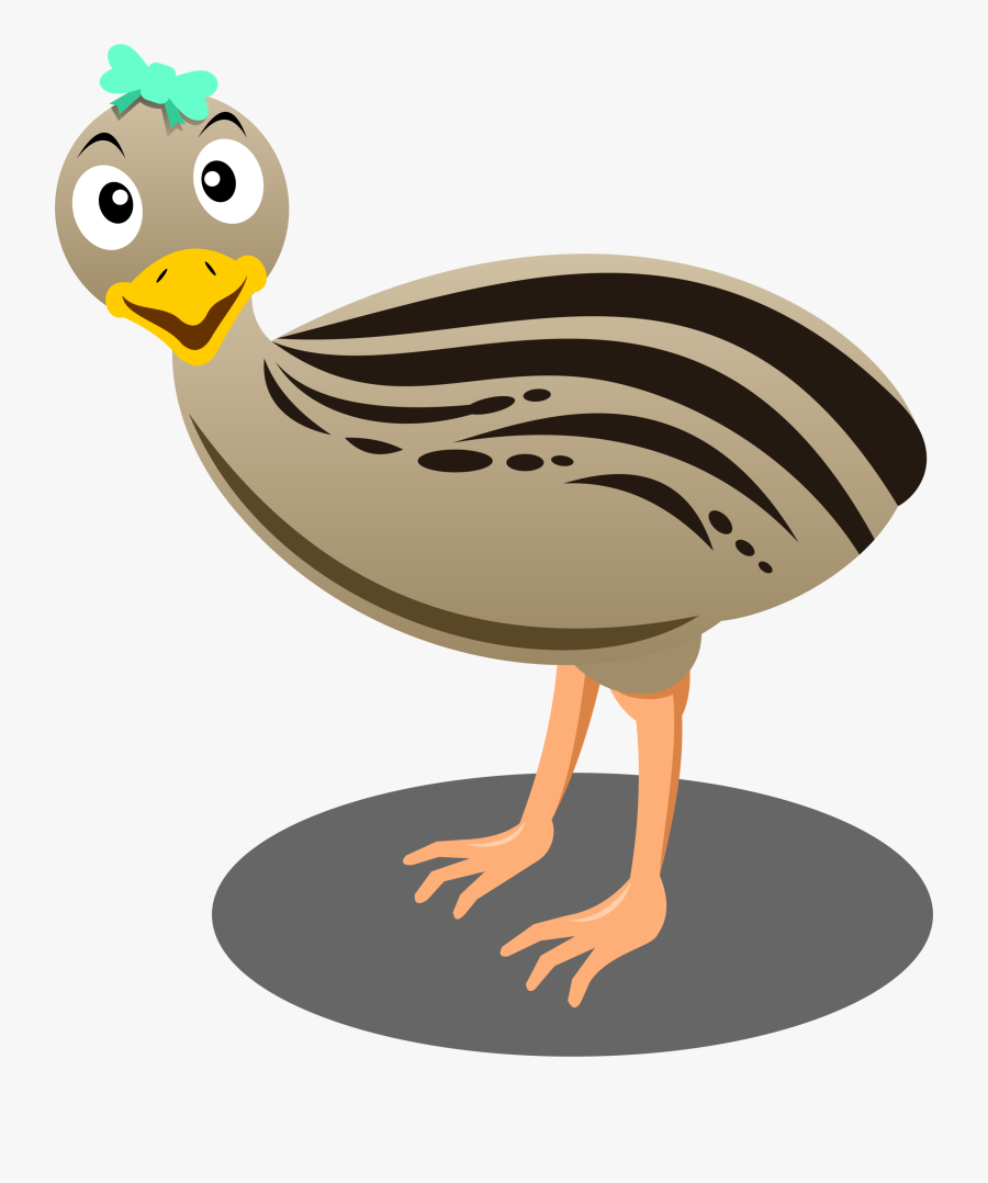 Ostrich Clipart Cartoon - Emu Cartoon Transparent, Transparent Clipart