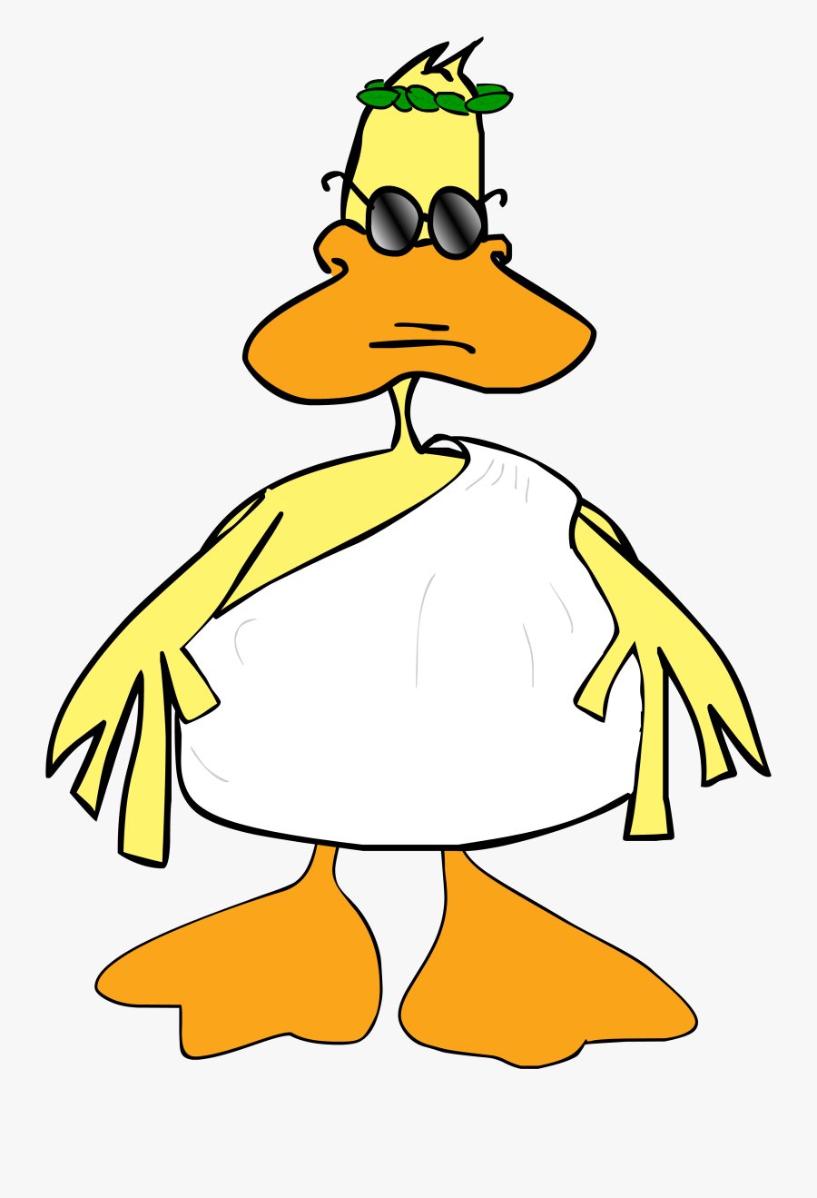 Mukky Duck - Toga Party - Duck, Transparent Clipart