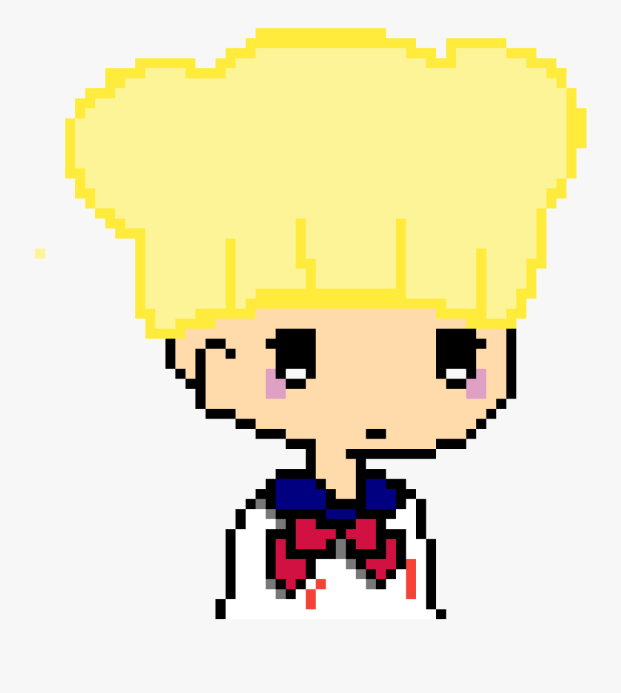 Minecraft Sailor Moon Pixel Art, Transparent Clipart