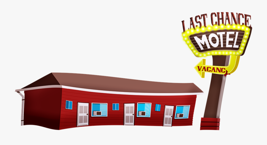 Motel, Last Chance Motel, Wonky Motel, Old Motel, Transparent Clipart