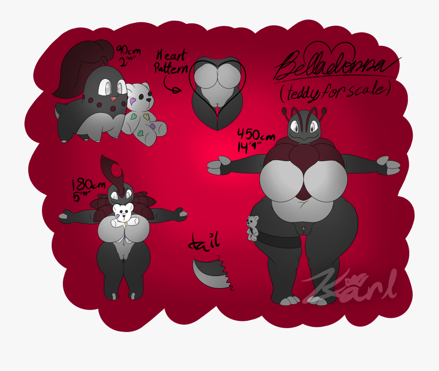 Belladonna Ref Sheet - Cartoon, Transparent Clipart