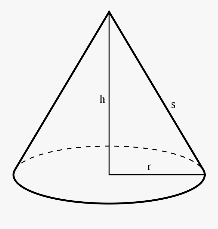 Cone Clipart Outline - Cone Black And White Clipart, Transparent Clipart