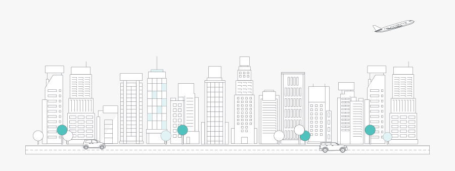 Cityscape - Commercial Building, Transparent Clipart