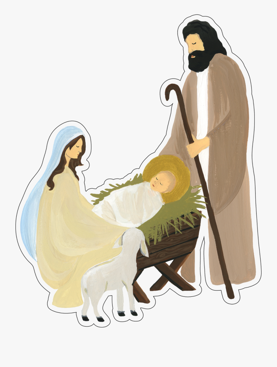 Mary And Joseph Print & Cut File - Illustration, Transparent Clipart
