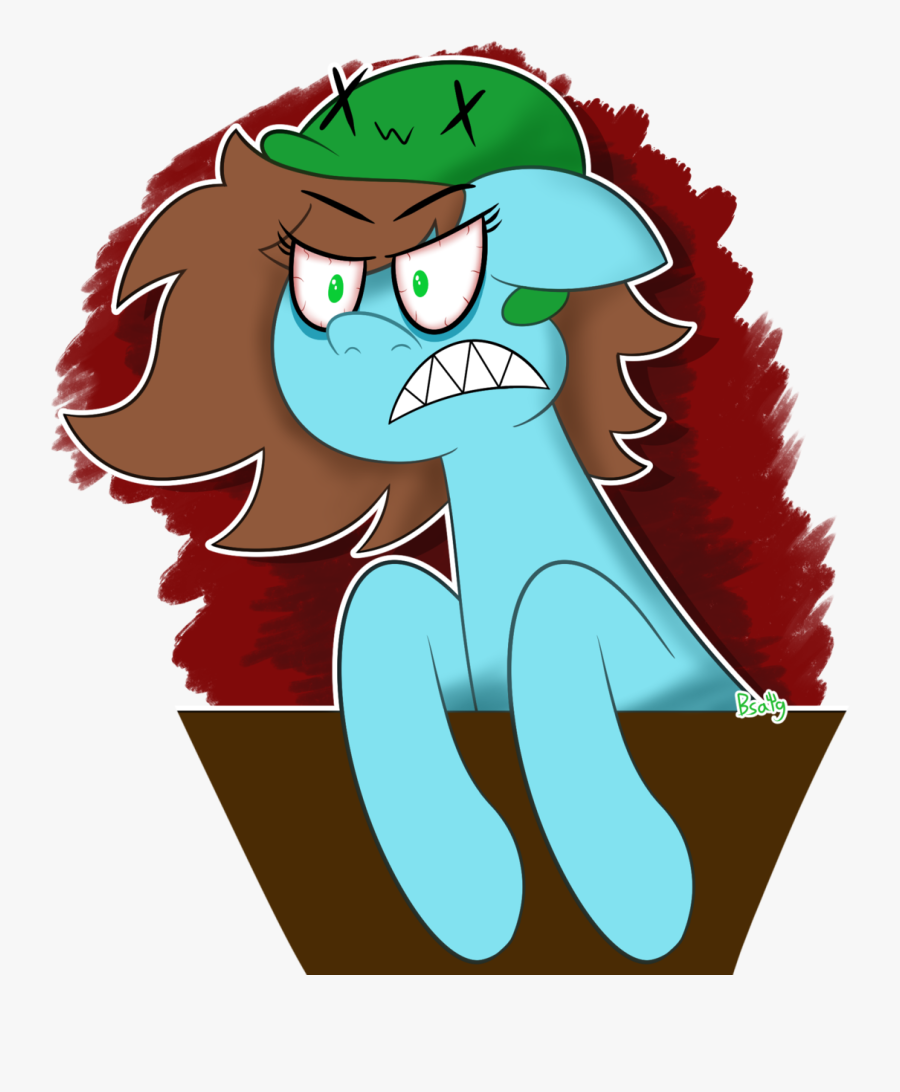 Fanart Of @neko-snicker Of Her Oc Being An Angry Pony - Cartoon, Transparent Clipart
