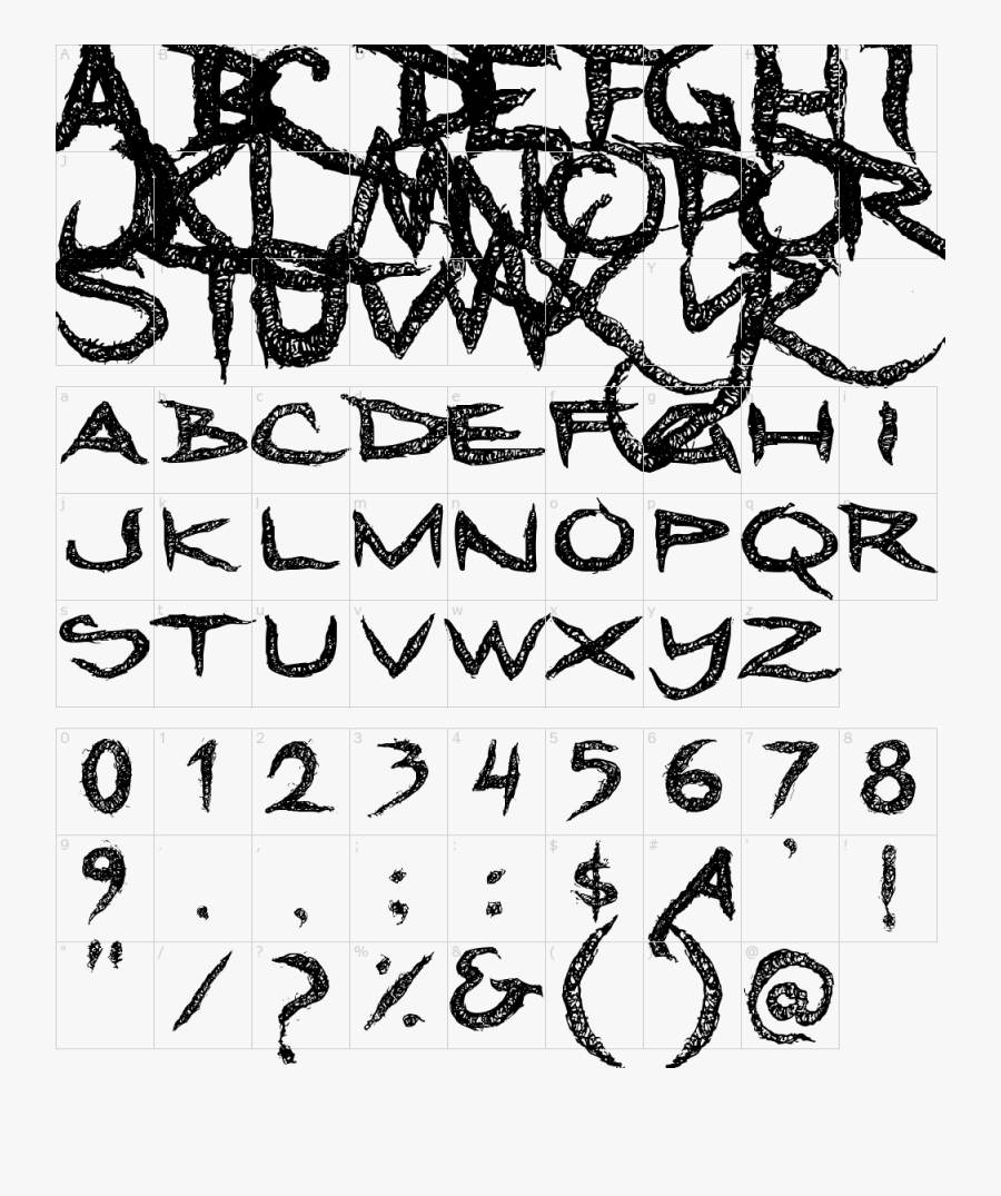 Dreadlock Font, Transparent Clipart