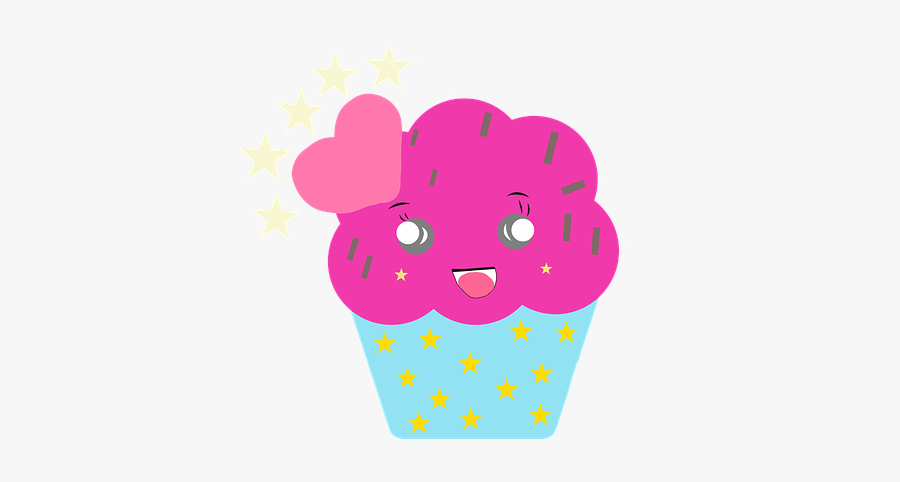 Vectors, Cute, Cupcake, Cupcake Pink, Cupcake Blue, Transparent Clipart