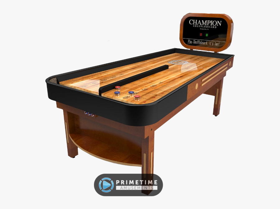Bank Shot Shuffleboard By Champion Shuffleboard - Champion Bank Shot Shuffleboard Table, Transparent Clipart