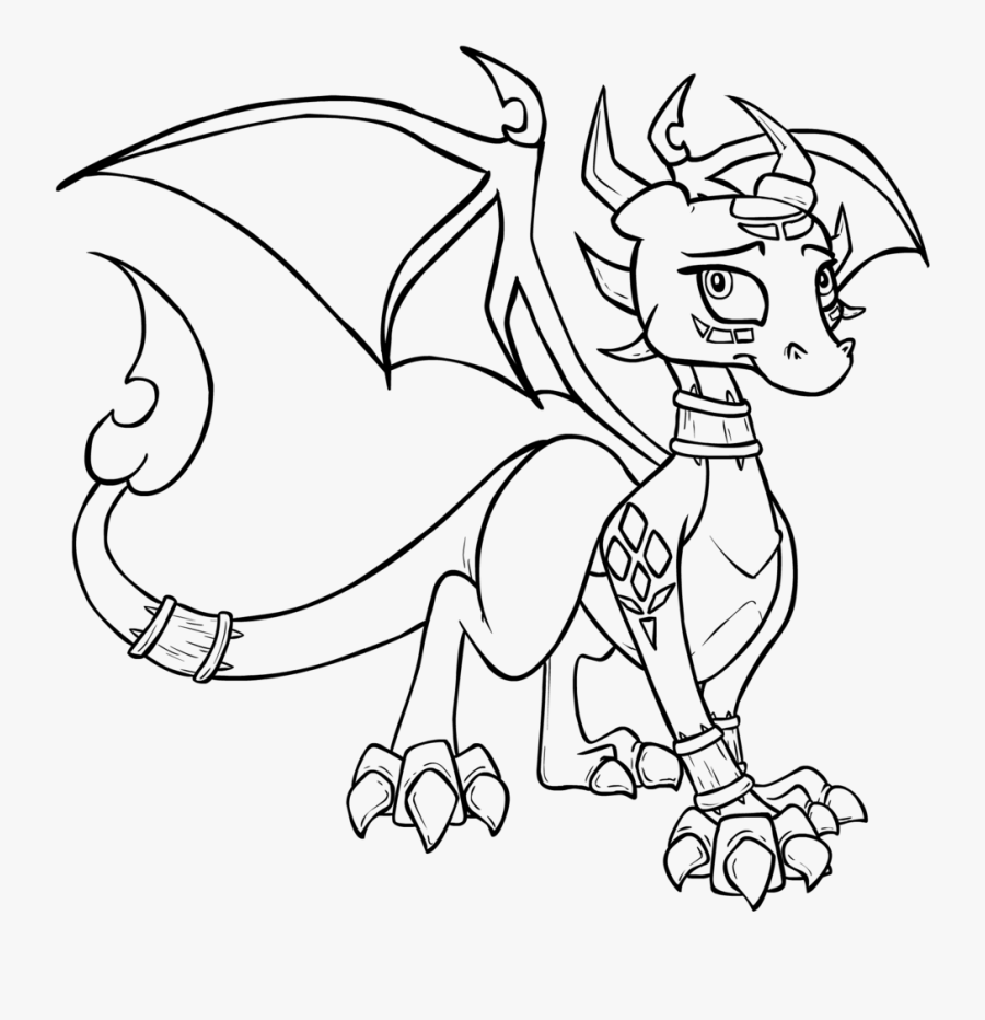 Cynder The Dragon Drawings, Transparent Clipart