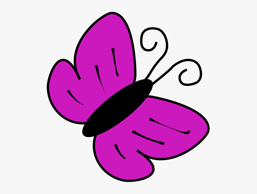 Butterfly - Clip - Art - Butterfly Purple Clipart, Transparent Clipart