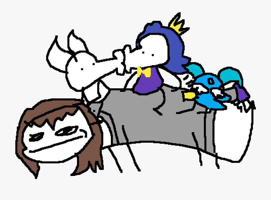 Me Kissing Keda And Slapping Fleja When Is Flying On - Cartoon, Transparent Clipart