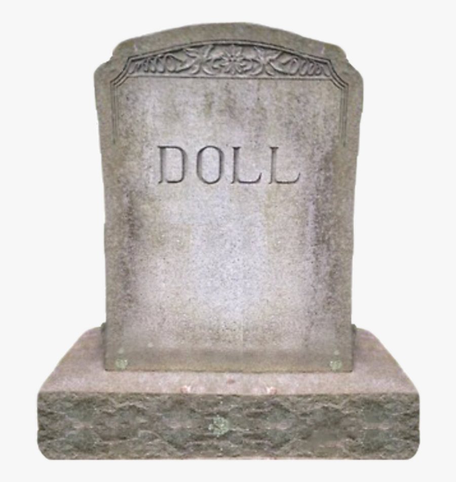 #grave #gravestone #graves #doll - Gravestone Png, Transparent Clipart