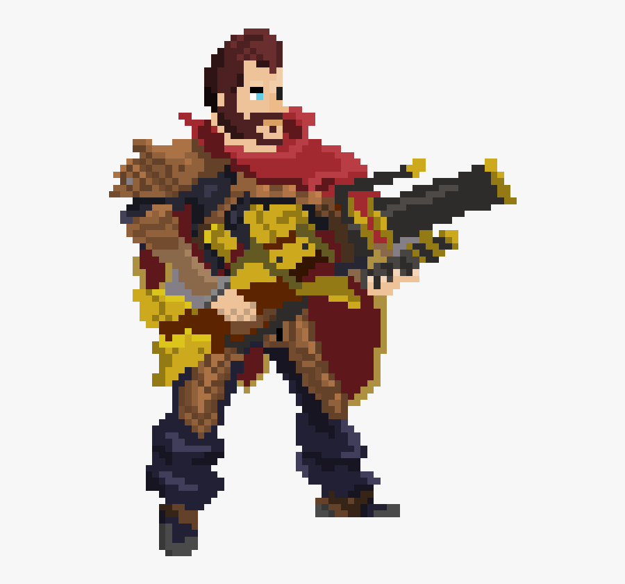 Graves Pixel Art - Pixel Graves League Of Legends, Transparent Clipart