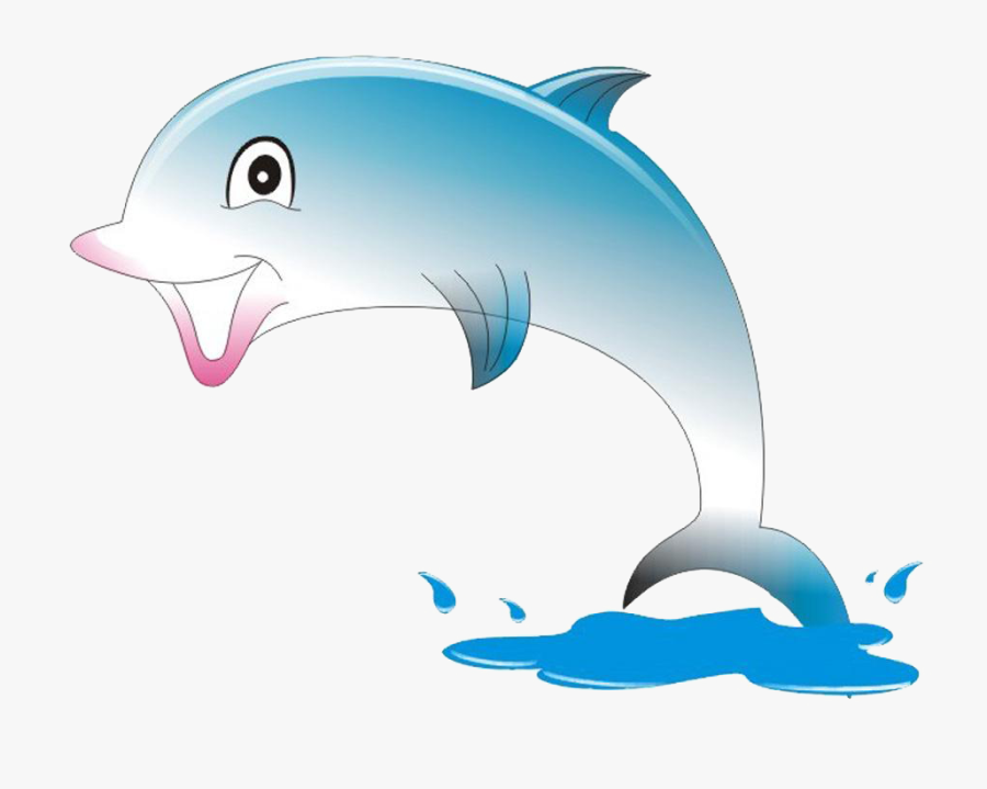 Cartoon Animation Dolphin Transprent Png - Animated Dolphin Images Png, Transparent Clipart