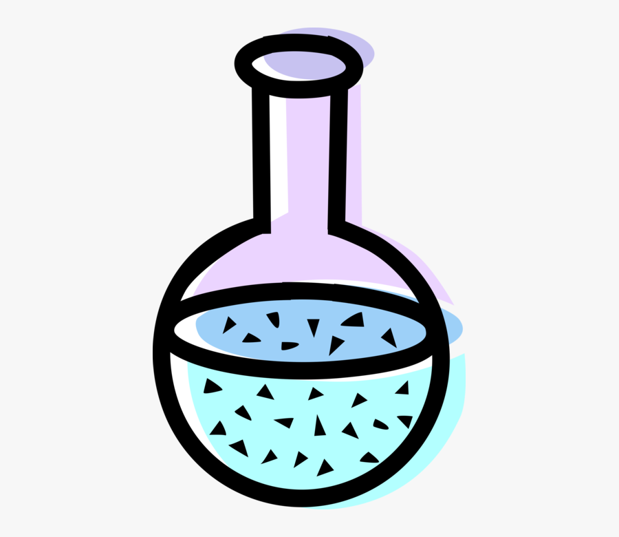 Vector Illustration Of Science Laboratory Glassware - Glassware Illustration Png, Transparent Clipart