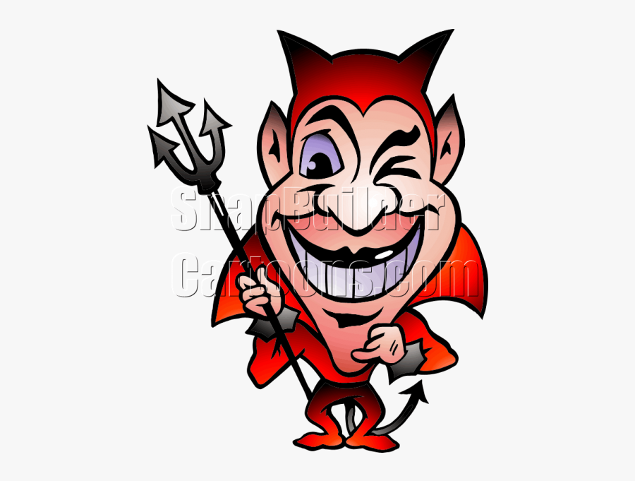 Devil Man Winking Evishly - Greystanes Devils, Transparent Clipart