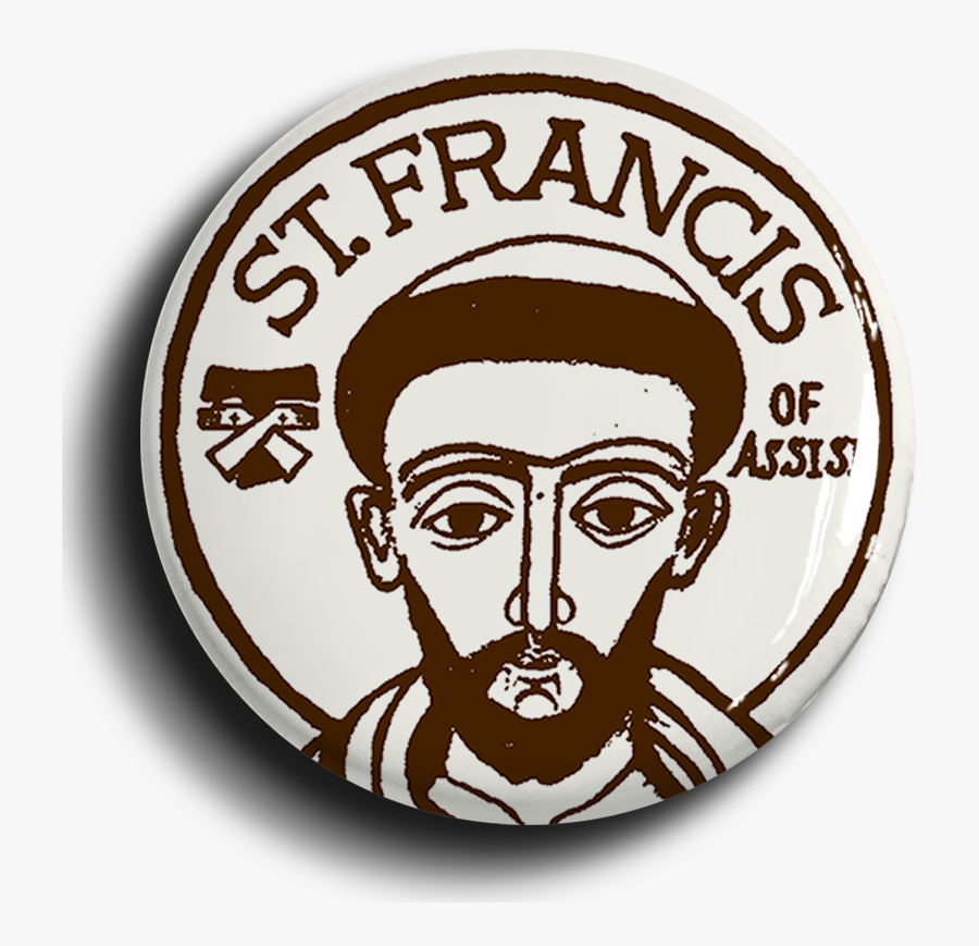 St Francis Of Assisi Tertiary Button"
 Class= - Symbol Francis Of Assisi, Transparent Clipart