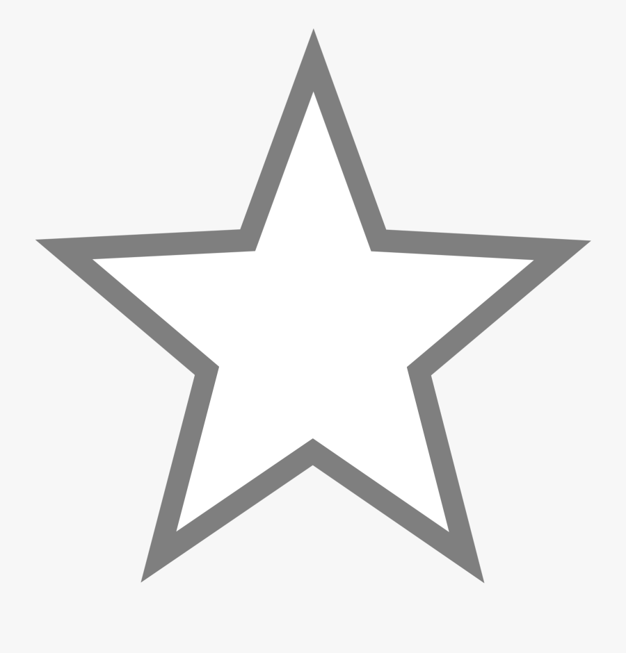 Silver Star Png - 3d White Star Png, Transparent Clipart