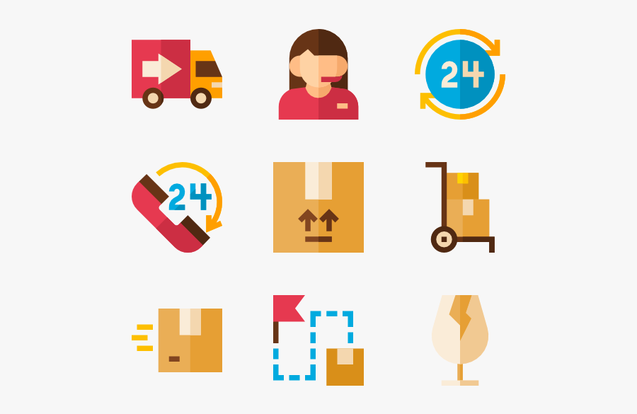 Package Delivery - Shopping Center Product Icon, Transparent Clipart