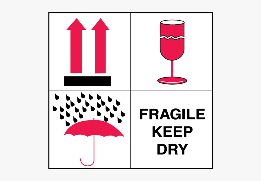 Shears Clipart Label - Fragile Do Not Stack Labels, Transparent Clipart