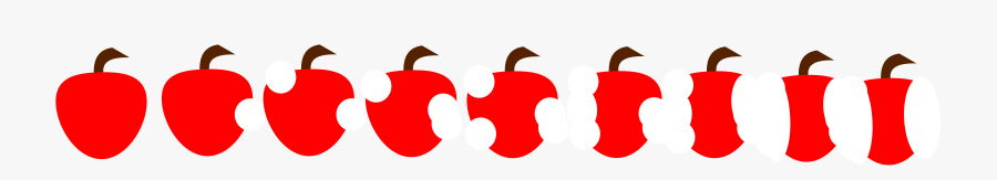 Apple Apple Core Eating Free Photo - Apple Border Clip Art, Transparent Clipart