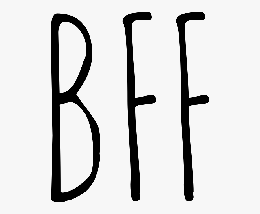 Bff Monogram, Transparent Clipart