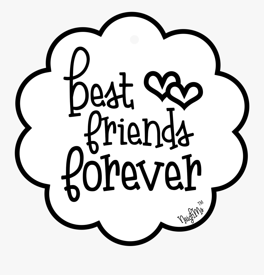 Best Friedns Forever Neighm Tag - Bff, Transparent Clipart