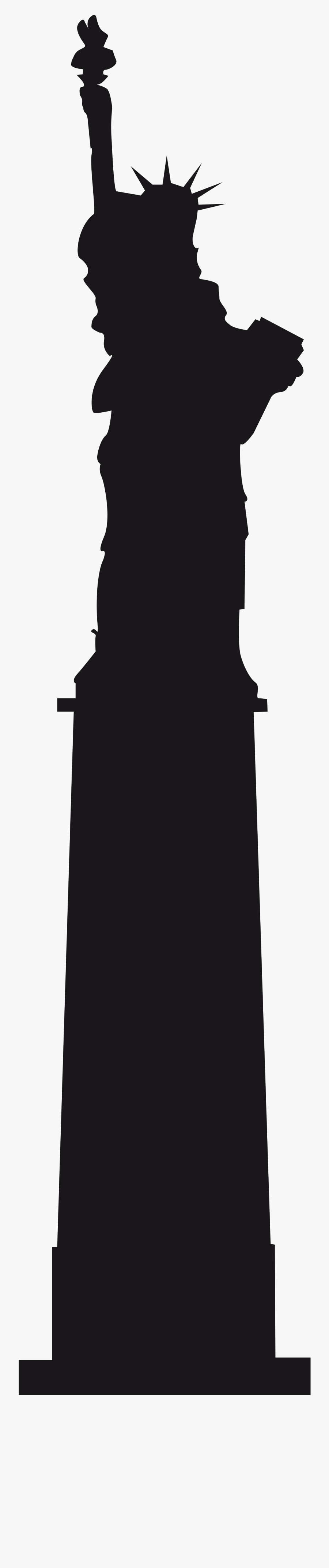 Statue Of Liberty Silhouette Png - Silhouette, Transparent Clipart