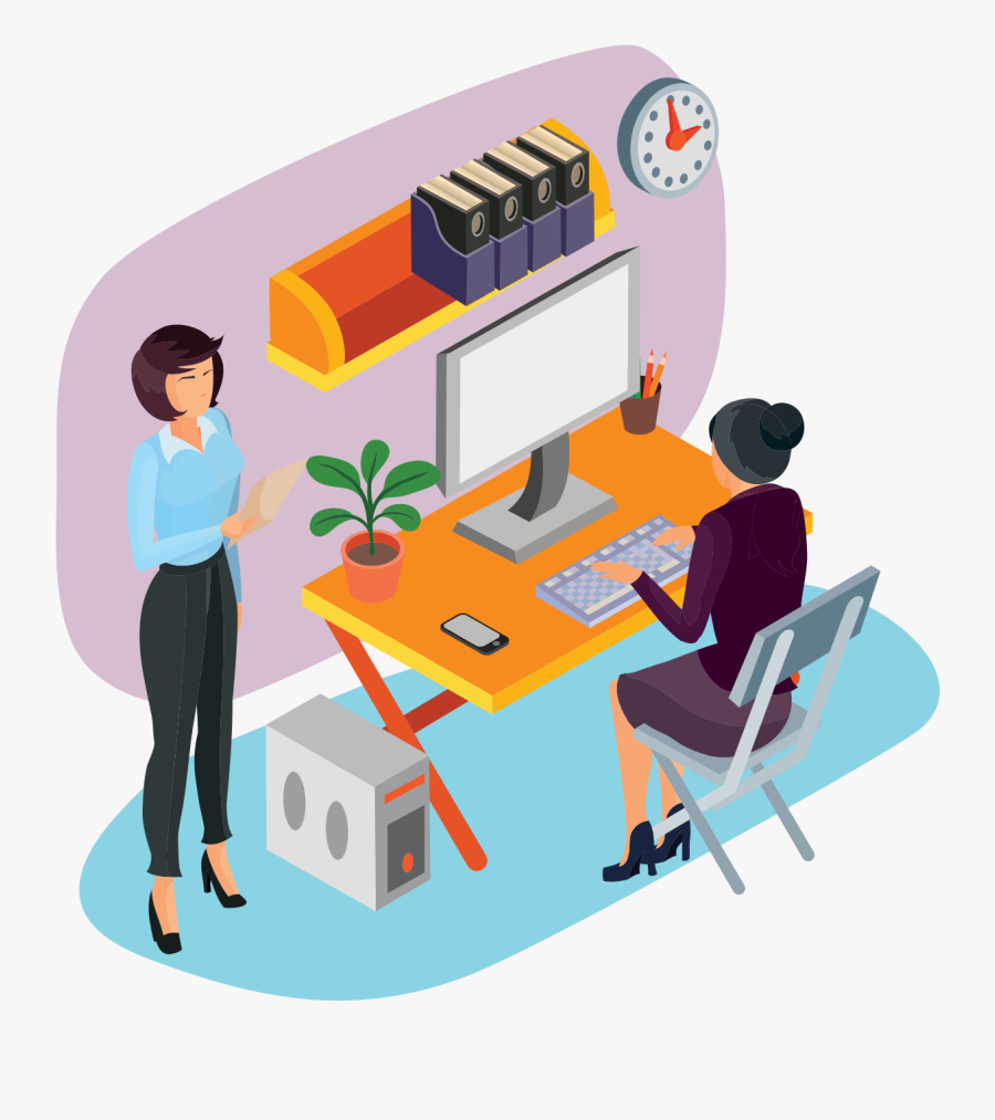 Work Office Clipart Clipart Collection Office Work - Icons Flat Office Isometric, Transparent Clipart