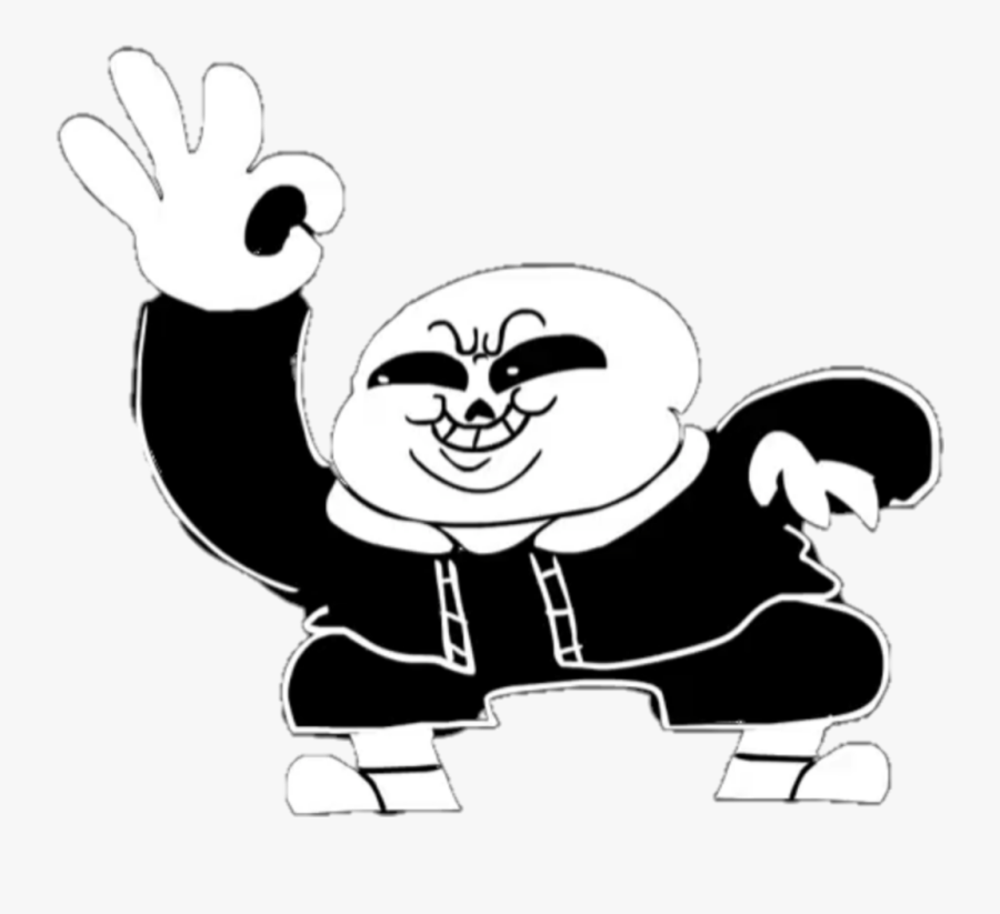 #sans #underpants #gotem - Sans Undertale Sr Pelo, Transparent Clipart