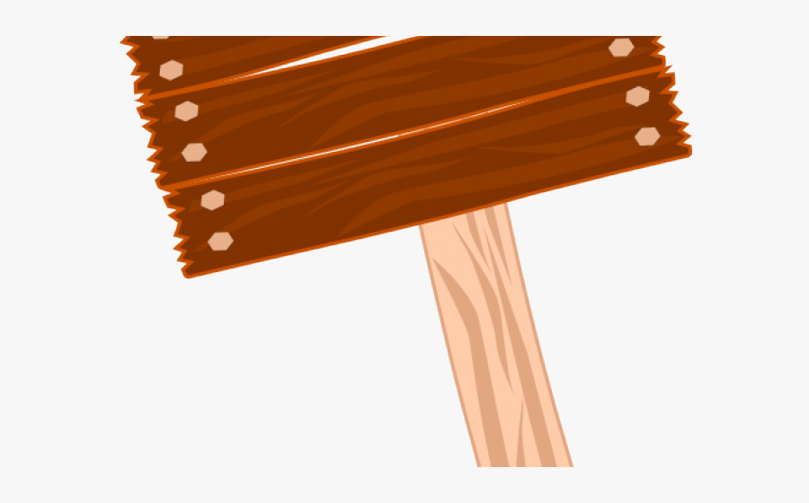 Notice Clipart Blank Street Sign - Wood Name Board, Transparent Clipart