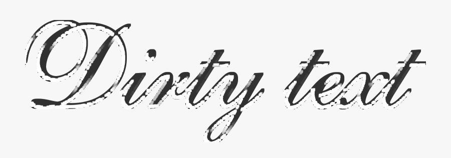 Dirty Text Filter Clip Arts - Calligraphy, Transparent Clipart