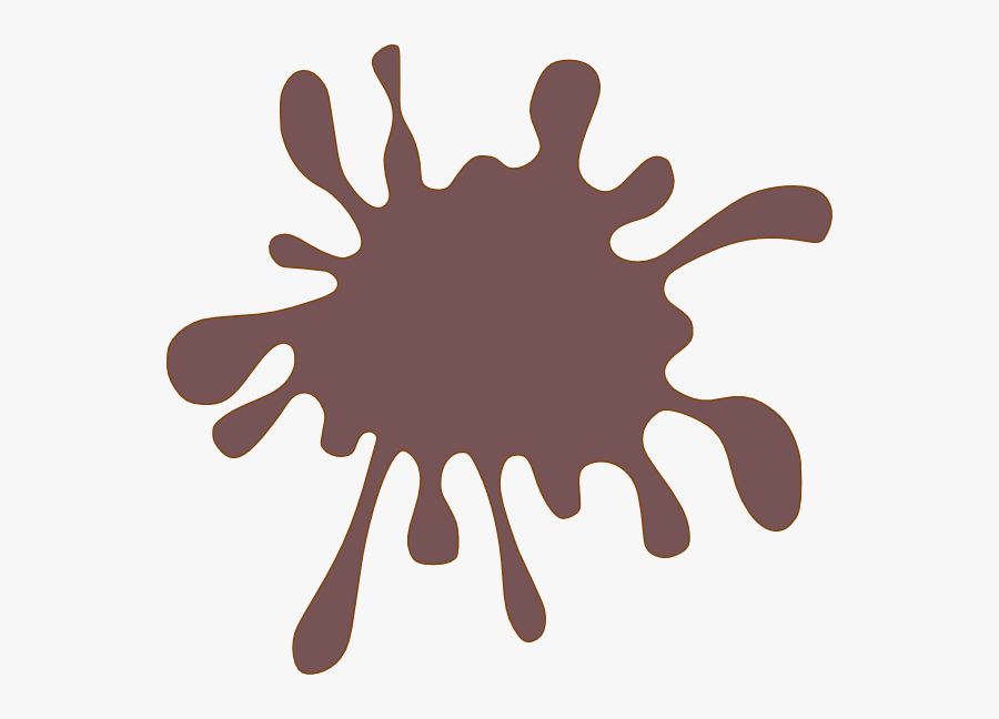 Brown Splat Svg Clip Arts - Red Paint Splash Clipart, Transparent Clipart
