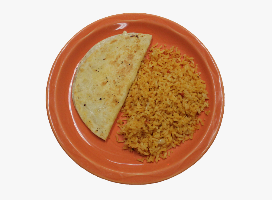 Mexican Cheese Quesadilla And Rice, Transparent Clipart