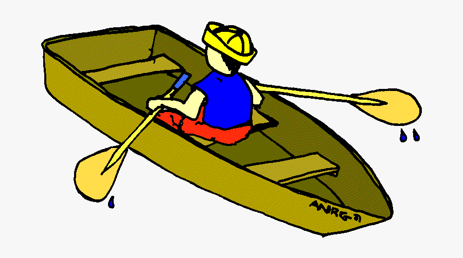 Canoe Paddle Clipart Cartoon - Rowing Boat Clipart, Transparent Clipart